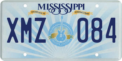 MS license plate XMZ084