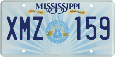 MS license plate XMZ159