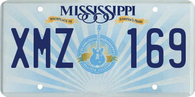 MS license plate XMZ169