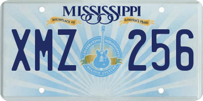 MS license plate XMZ256