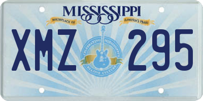 MS license plate XMZ295