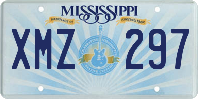 MS license plate XMZ297