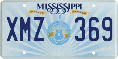 MS license plate XMZ369