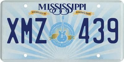 MS license plate XMZ439