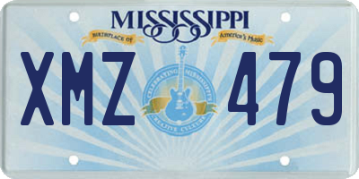 MS license plate XMZ479