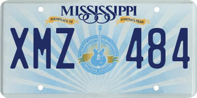 MS license plate XMZ484