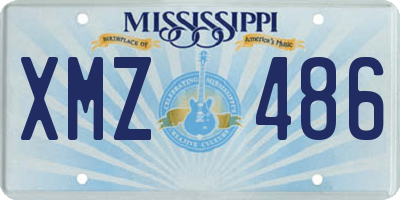 MS license plate XMZ486