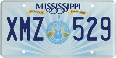 MS license plate XMZ529