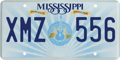 MS license plate XMZ556