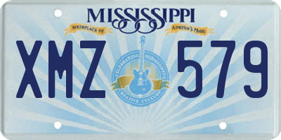 MS license plate XMZ579