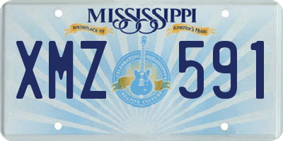 MS license plate XMZ591