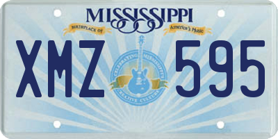 MS license plate XMZ595