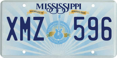 MS license plate XMZ596