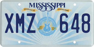 MS license plate XMZ648