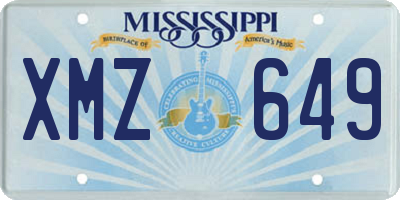 MS license plate XMZ649