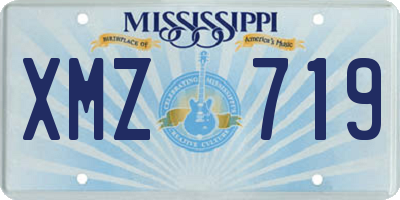 MS license plate XMZ719
