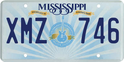 MS license plate XMZ746