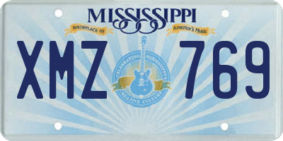 MS license plate XMZ769