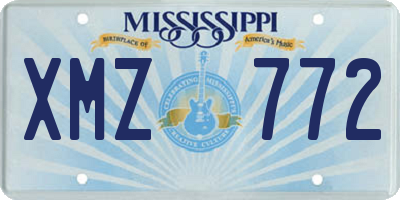 MS license plate XMZ772
