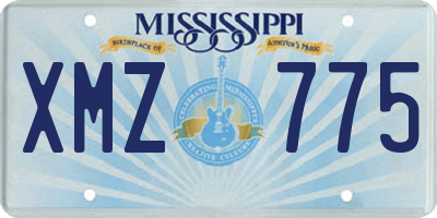 MS license plate XMZ775