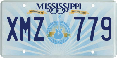 MS license plate XMZ779