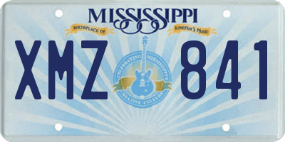 MS license plate XMZ841
