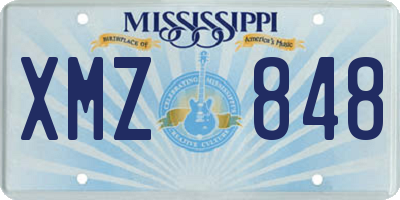 MS license plate XMZ848