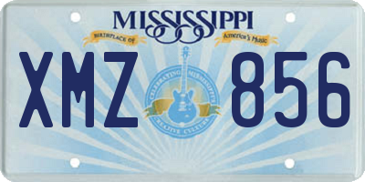 MS license plate XMZ856