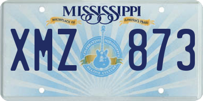 MS license plate XMZ873