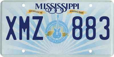 MS license plate XMZ883
