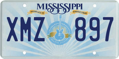MS license plate XMZ897