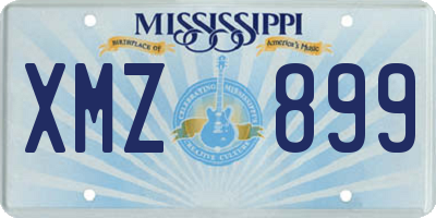 MS license plate XMZ899