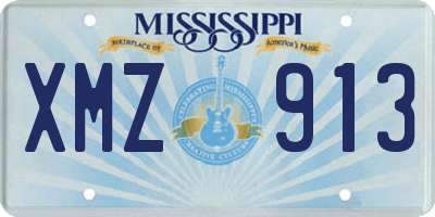 MS license plate XMZ913