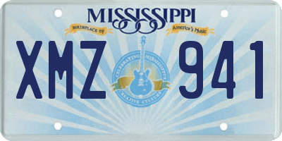 MS license plate XMZ941
