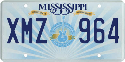 MS license plate XMZ964