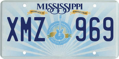 MS license plate XMZ969