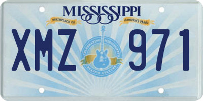 MS license plate XMZ971