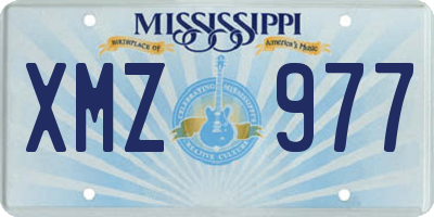 MS license plate XMZ977