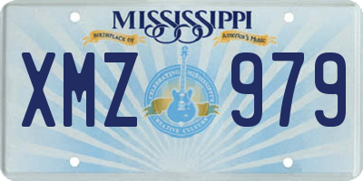 MS license plate XMZ979