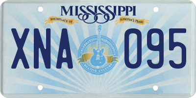 MS license plate XNA095