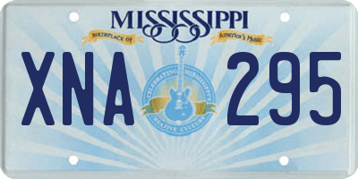 MS license plate XNA295