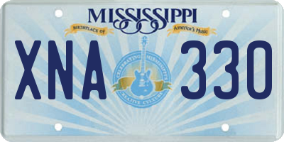 MS license plate XNA330