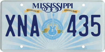 MS license plate XNA435