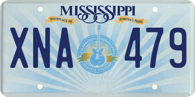 MS license plate XNA479