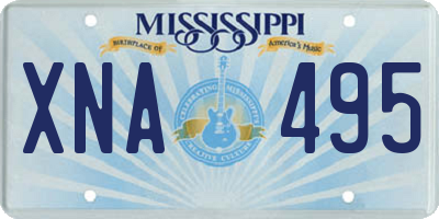 MS license plate XNA495