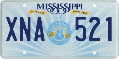 MS license plate XNA521