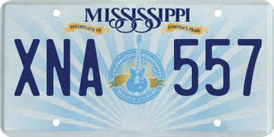 MS license plate XNA557