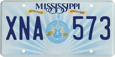 MS license plate XNA573