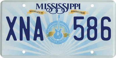 MS license plate XNA586