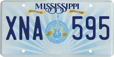MS license plate XNA595